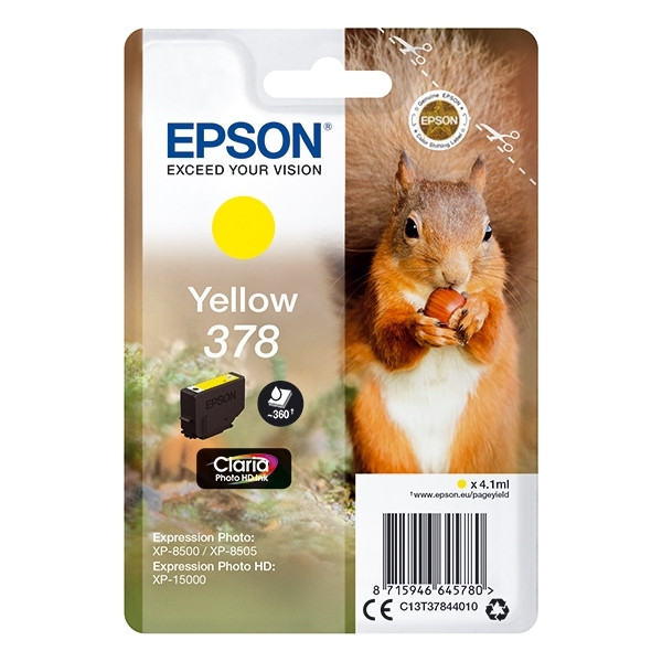 Epson 378 yellow ink cartridge (original) C13T37844010 027104 - 1