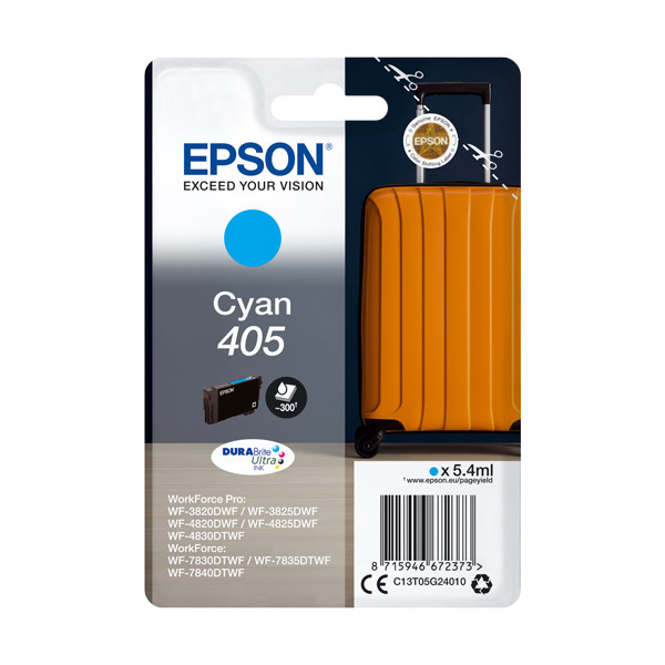 Epson 405 cyan ink cartridge (original Epson) C13T05G24010 C13T05G24020 083540 - 1