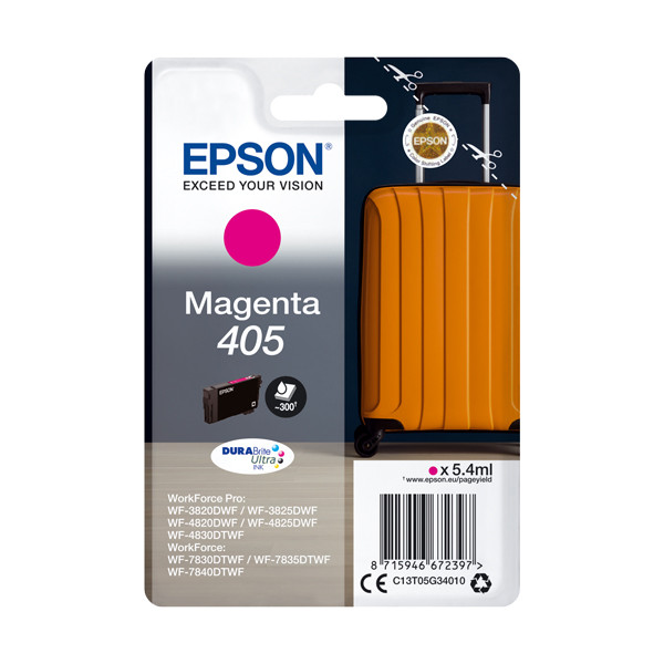 Epson 405 magenta ink cartridge (original Epson) C13T05G34010 C13T05G34020 083542 - 1