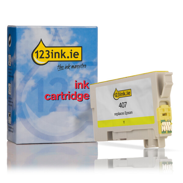 Epson 407 yellow ink cartridge (123ink version) C13T07U440C 083563 - 1