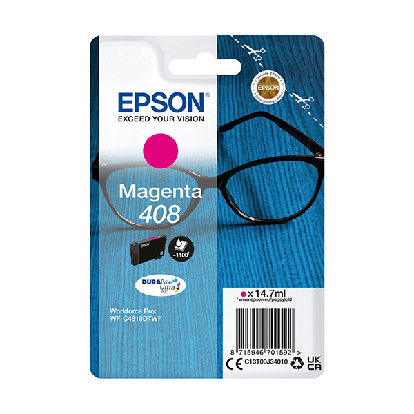Epson 408 magenta ink cartridge (original Epson) C13T09J34010 024120 - 1
