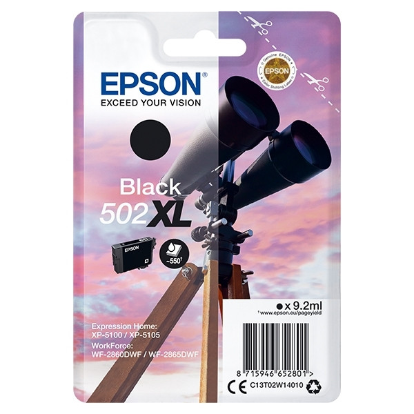 Epson 502XL high capacity black ink cartridge (original Epson) 024108 - 1