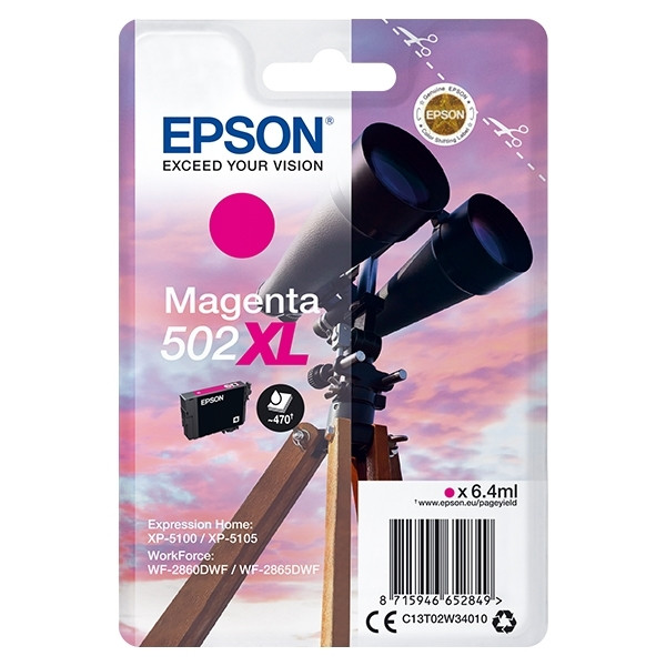 Epson 502XL high capacity magenta ink cartridge (original Epson) 024112 - 1