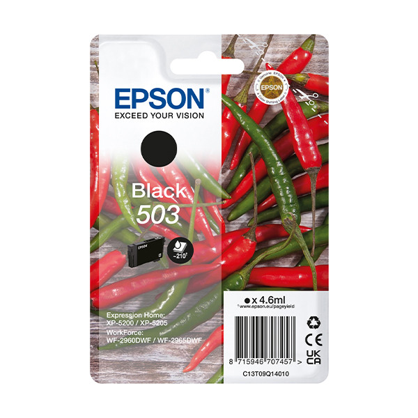 Epson 503 black ink cartridge (original Epson) C13T09Q14010 652040 - 1