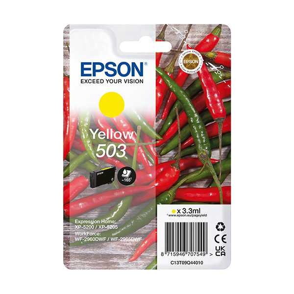 Epson 503 yellow ink cartridge (original Epson) C13T09Q44010 652046 - 1