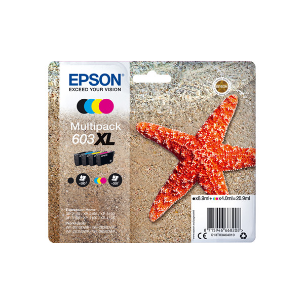 Epson 603XL BK/C/M/Y ink cartridge 4-pack (original Epson) C13T03A64010 C13T03A64020 C13T03A64510 020686 - 1