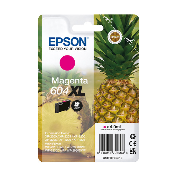 Epson 604XL high capacity magenta cartridge (original Epson) C13T10H34010 652074 - 1