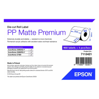 Epson 7113421 PP matte label 76mm x 127mm (original) 7113421 084484