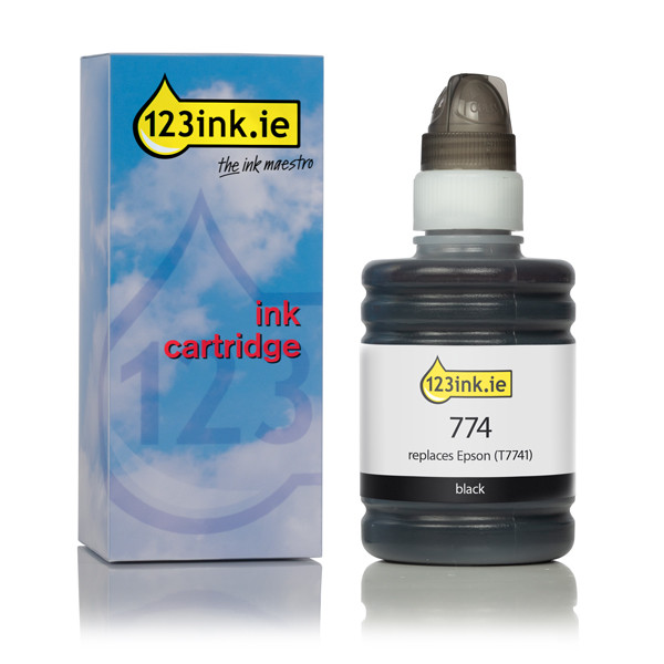Epson 774 (T7741) black ink cartridge (123ink version) C13T774140C 026873 - 1