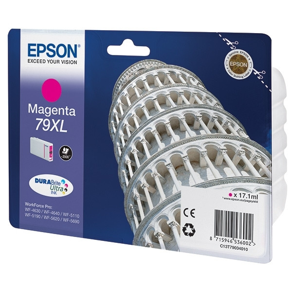Epson 79XL (T7903) high capacity magenta ink cartridge (original Epson) 026656 - 1