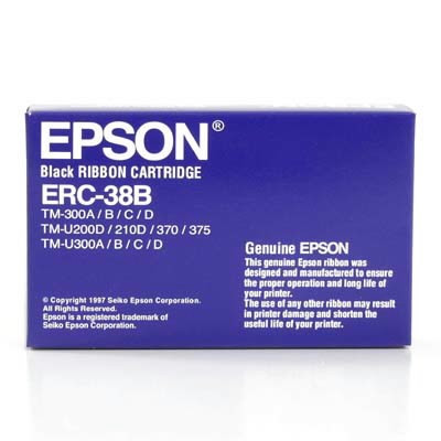 Epson ERC38B black ink ribbon (original Epson) C43S015374 080155 - 1