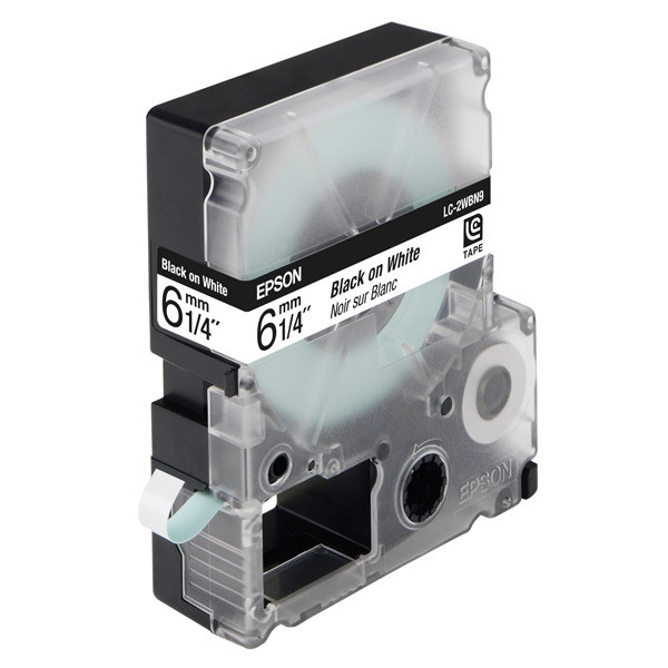 Epson LC-2WBN9 black on white tape, 6mm (original Epson) 083004 - 1