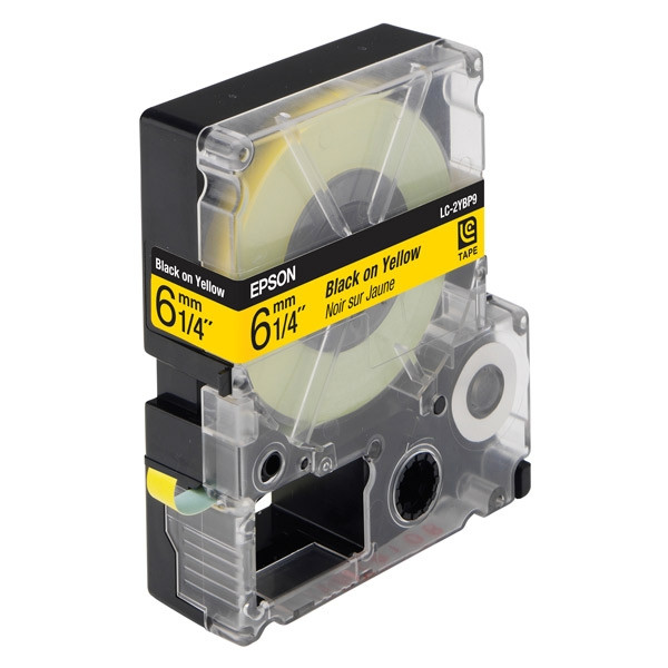 Epson LC-2YBP9 black on pastel-yellow tape, 6mm (original) C53S623401 083002 - 1