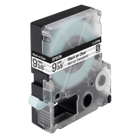 Epson LC-3TBN9 black on transparent tape, 9mm (original) C53S624403 083014