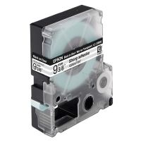 Epson LC-3TBW9 extra-adhesive black on transparent tape, 9mm (original Epson) 083018