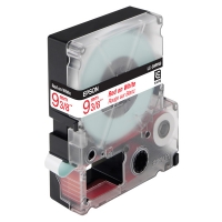 Epson LC-3WRN9 red on white tape, 9mm (original Epson) 083022