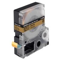Epson LC-4KBM9 black on metallic gold tape, 12mm (original Epson) 083050