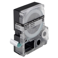 Epson LC-4SBM9 black on metallic silver tape, 12mm (original Epson) 083048