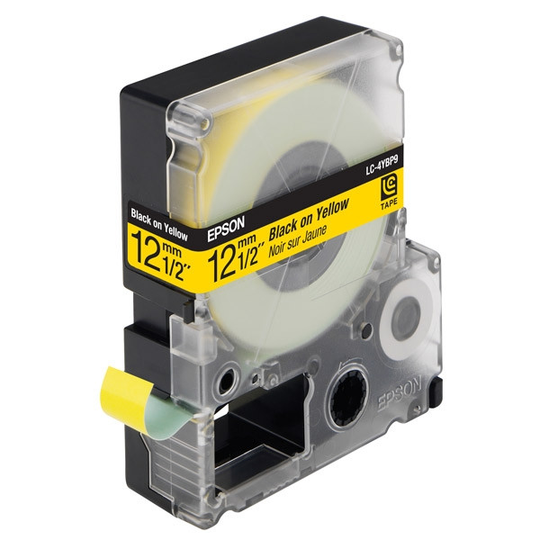 Epson LC-4YBP9 black on pastel-yellow tape, 12mm (original Epson) 083026 - 1