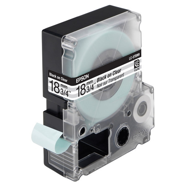 Epson LC-5TBN9 black on transparent tape, 18mm (original Epson) 083070 - 1
