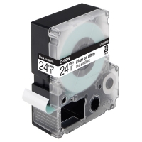 Epson LC-6WBN9 black on white tape, 24mm (original) C53S627402 083086