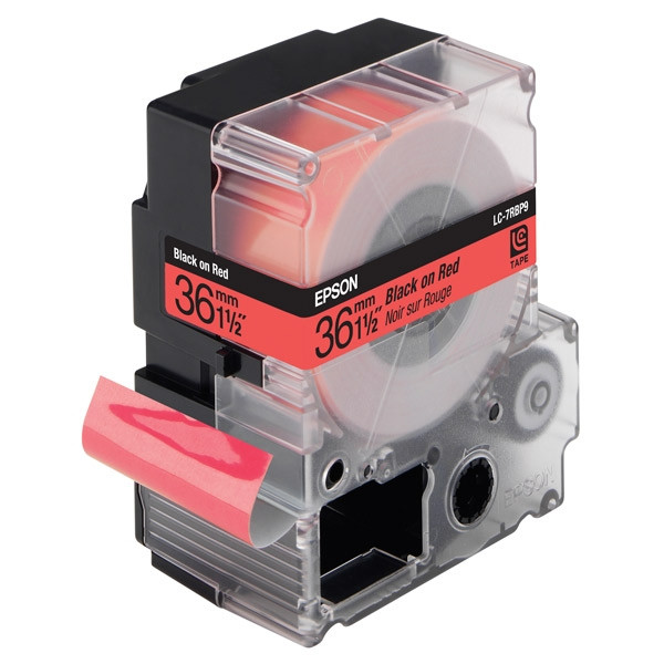 Epson LC-7RBP9 black on pastel-red tape, 36mm (original Epson) 083094 - 1