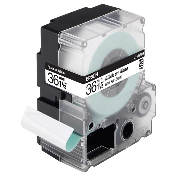 Epson LC-7WBN9 black on white tape, 36mm (original Epson) 083098 - 1