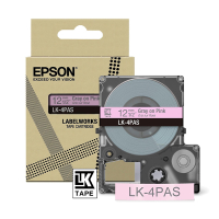 Epson LK-4PAS grey on pink tape, 12mm (original Epson) C53S672103 084462