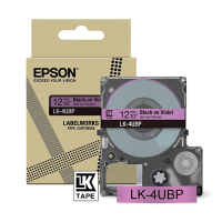 Epson LK-4UBP black on purple tape, 12mm (original Epson) C53S672101 084460