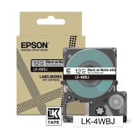 Epson LK-4WBJ black on white matte tape, 12mm (original Epson) C53S672062 084384