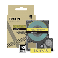 Epson LK-4YAS grey on yellow tape, 12mm (original Epson) C53S672104 084464