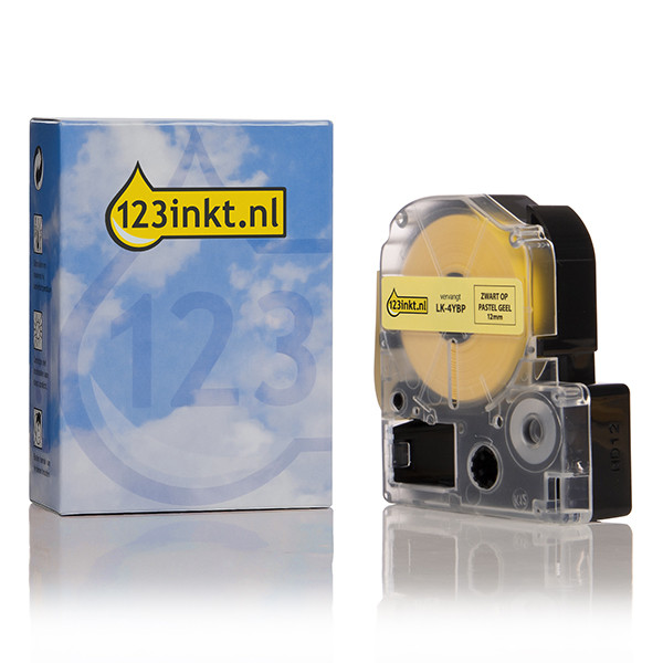 Epson LK-4YBP black on pastel yellow tape, 12mm (123ink version) C53S654008C 083185 - 1