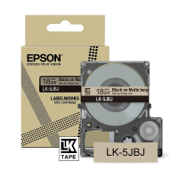 Epson LK-5JBJ black on beige matte tape, 18mm (original Epson) C53S672091 084436