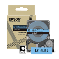 Epson LK-5LBJ black on blue matte tape, 18mm (original Epson) C53S672081 084416
