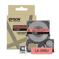 Epson LK-5RBJ black on red matte tape, 18mm (original Epson) C53S672072 084402
