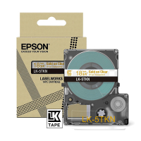 Epson LK-5TKN gold on metallic transparent tape, 18mm (original Epson) C53S672097 084448