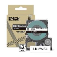 Epson LK-5WBJ black on white matte tape, 18mm (original Epson) C53S672063 084386