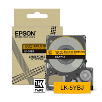 Epson LK-5YBJ black on yellow matte tape, 18mm (original Epson) C53S672075 084406