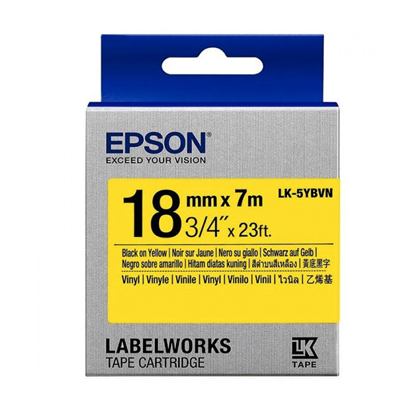 Epson LK-5YBVN black on yellow tape, 18mm (original Epson) C53S655028 084352 - 1