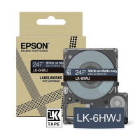 Epson LK-6HWJ white on navy blue matte tape, 24mm (original Epson) C53S672086 084426