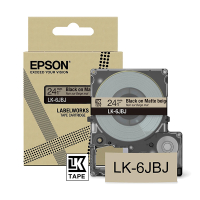 Epson LK-6JBJ black on beige matte tape, 24mm (original Epson) C53S672092 084438