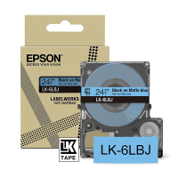 Epson LK-6LBJ black on blue matte tape, 24mm (original Epson) C53S672082 084418