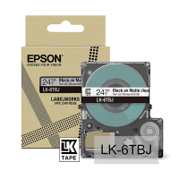 Epson LK-6TBJ black on transparent matte tape, 24mm (original Epson) C53S672067 084392