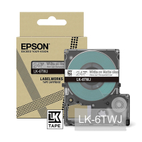 Epson LK-6TWJ white on transparent matte tape, 24mm (original Epson) C53S672070 084398