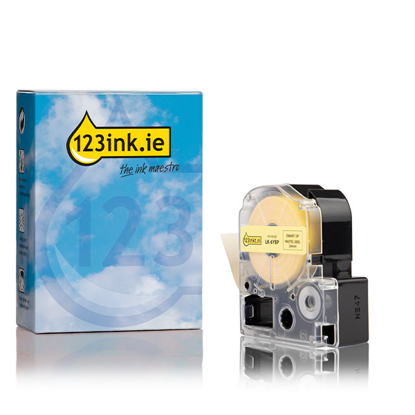 Epson LK-6YBP black on pastel yellow tape, 24mm (123ink version) C53S656005C 083267 - 1