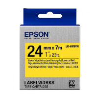 Epson LK-6YBVN black on yellow tape, 24mm (original Epson) C53S656021 084356