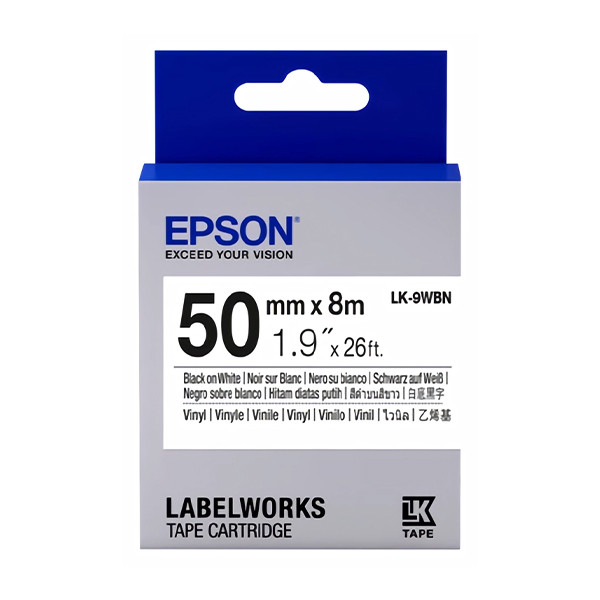 Epson LK-9WBN black on white tape, 50mm (original Epson) C53S659001 084304 - 1