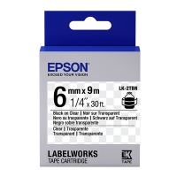 Epson LK 2TBN black on transparent tape, 6mm (original Epson) C53S652004 083168