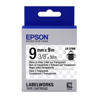 Epson LK 3TBN black on transparent tape, 9mm (original Epson) C53S653004 083170