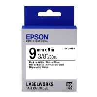 Epson LK 3WBN standard black on white tape, 9mm (original Epson) C53S653003 083178